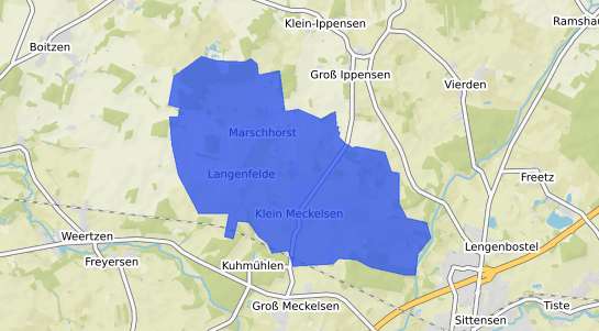 Bodenrichtwertkarte Klein Meckelsen